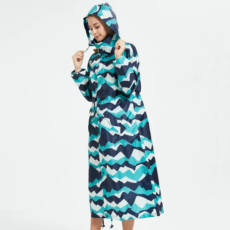 Новая модная удлиненная дождевик для мужчин и женщин тонкое пончо