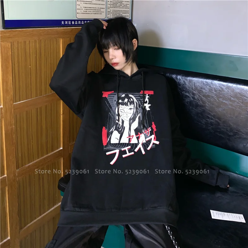Женский и мужской свитер в стиле Харадзюку японский аниме толстовки уличная