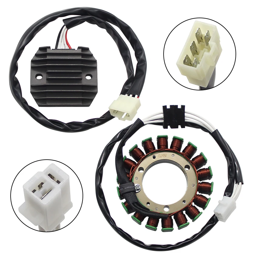 

Magneto Stator Generator Ignition Coil+Regulator Rectifier For Yamaha XVS400C Drag Star Classic 4TR-81410-00 5KP-81960-00 Parts