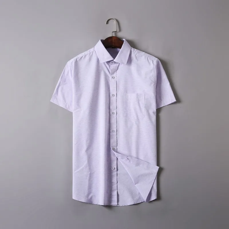 

new Plus size 7X 6XL 5XL high quality Brand Clothing Short Sleeve Shirt Men Shirt 100% Cotton Casual Social Shirt Men