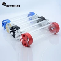 freezemod od60mm acrylic reservoir 80mm 330mm water tank dual metal cover water pump built in bubbler mod pc water cooling kit