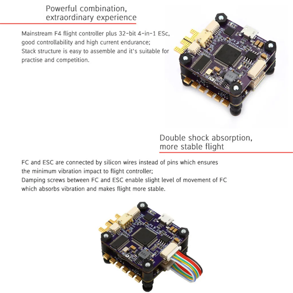 Flycolor X Tower F4 40A 3 6S Контроллер полета BL_32 ESC для FPV гоночного дрона|Авиационные детали