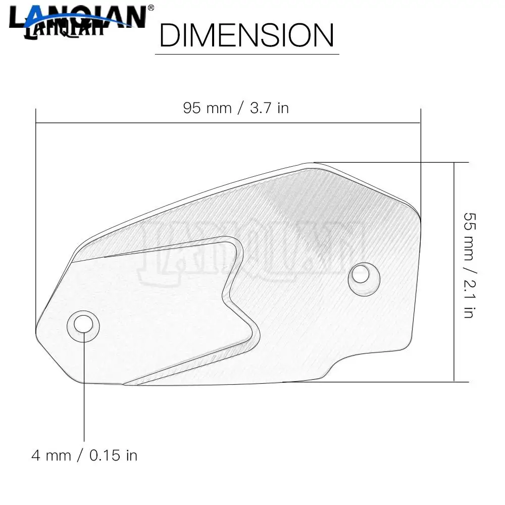 Крышка Резервуара тормозной жидкости для Kawasaki Versys 650 CNC 2006 - 2018 2012 2013 2014 2015 2016 Versys650 |