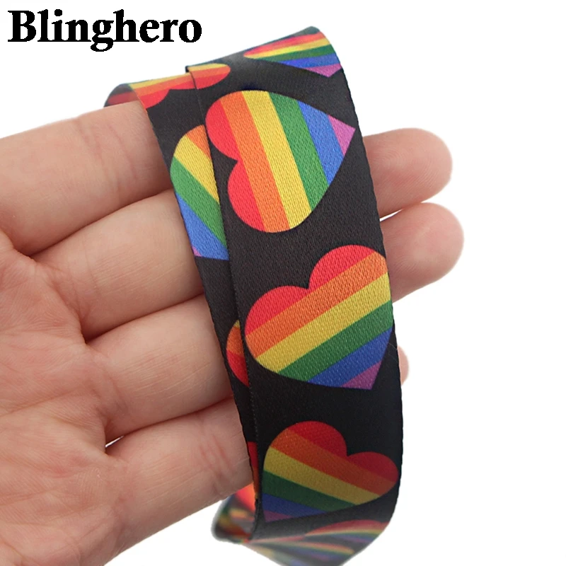 CA101 Радужный ремешок на шею для ключей ID карт мобильного телефона USB держатель