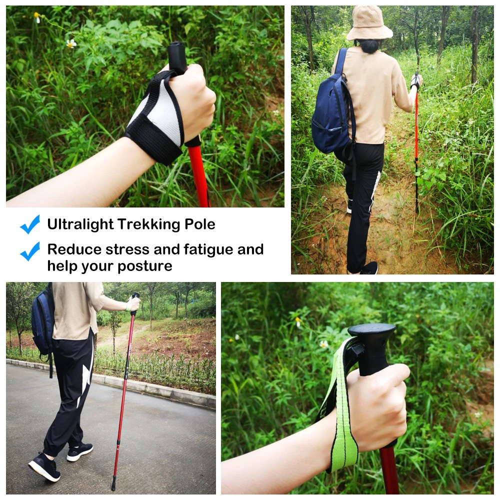 2 шт. Треккинговая палка карбоновая трость для ходьбы альпеншток восхождения на