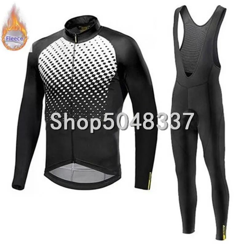 2019 новая зимняя теплая флисовая одежда из Джерси для горного велоспорта MAVIC Pro Team