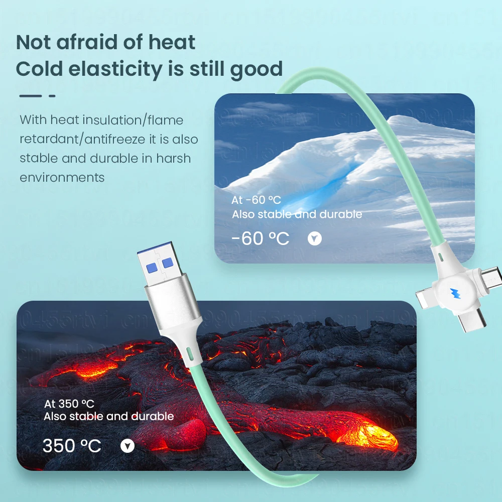 USB-кабель зарядный 3 в 1 6 А 66 Вт Micro USB Type-c | Мобильные телефоны и аксессуары