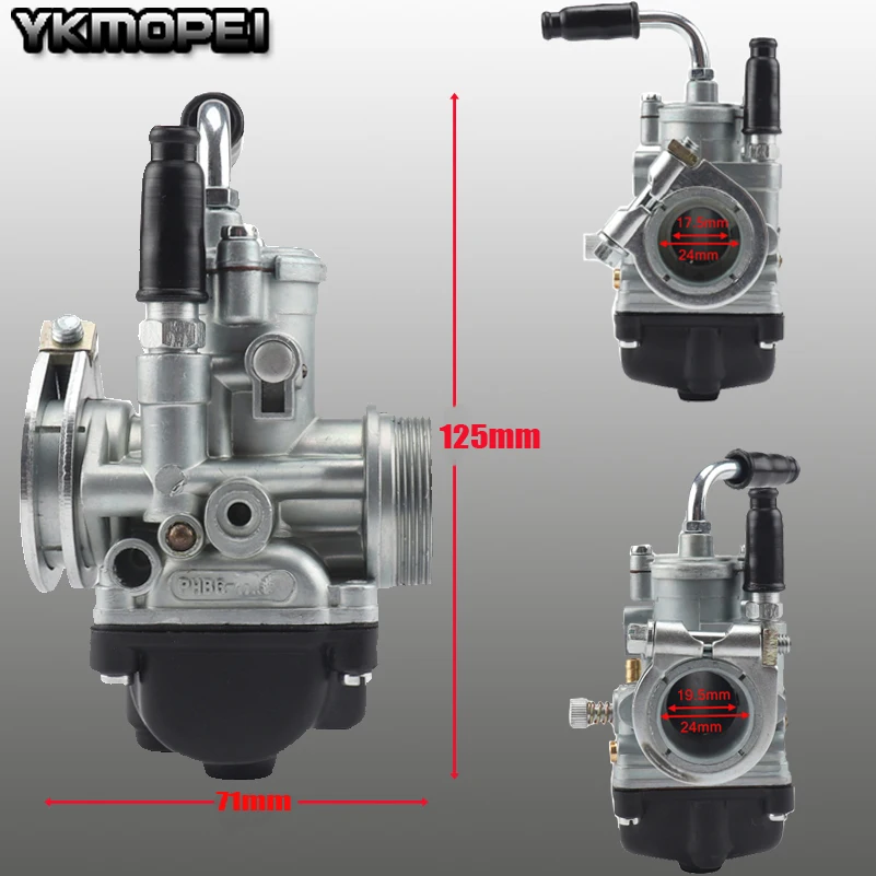 

New carb carburettor fit moped/pocket for carburetor PHBG 17.5mm 19.5mm motorcycle free shipping