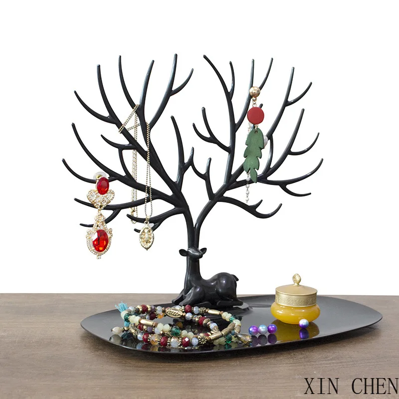 

Creative Fawn Jewelry Stand Earring Stand Necklace Stand Bracelet Bracelet Jewelry Display Stand Desktop Organizing Shelf