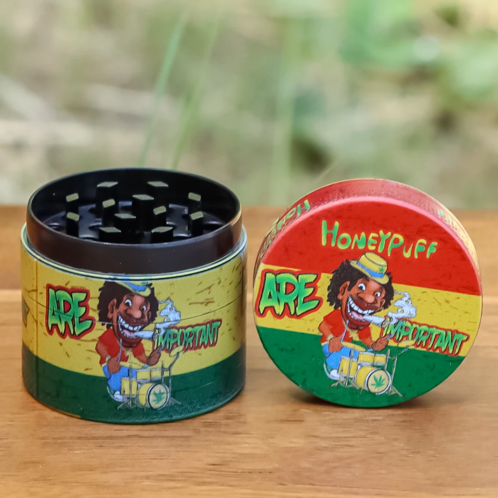 Мельница для табака и травы HONEYPUFF 40 мм 4 шт. из цинкового сплава серия с