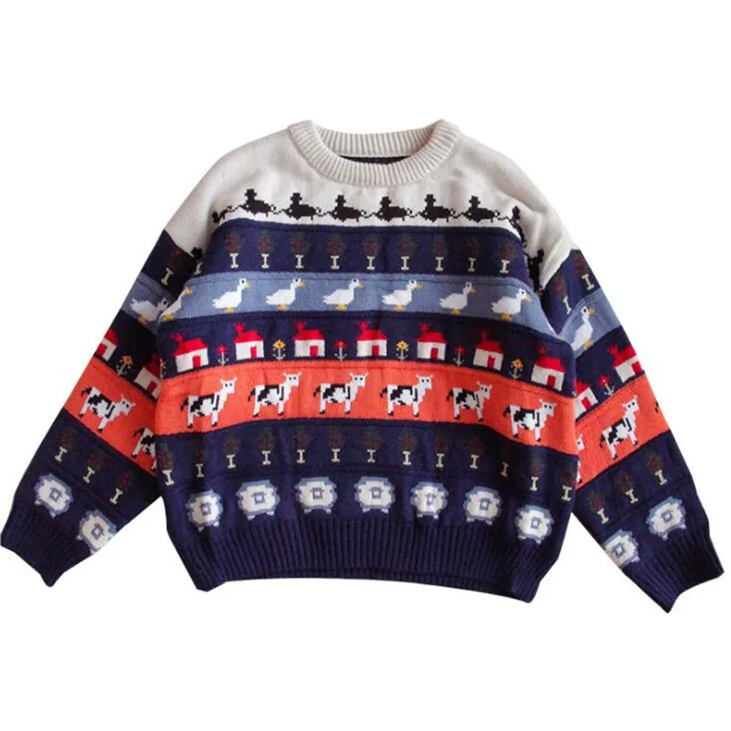 Осенние винтажные женские свитера Толстый Пуловер зимний теплый вязаный джемпер