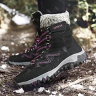 Мужские кожаные ботинки, на меху, с резиновой подошвой, теплые, повседневные, для зимы, 2021