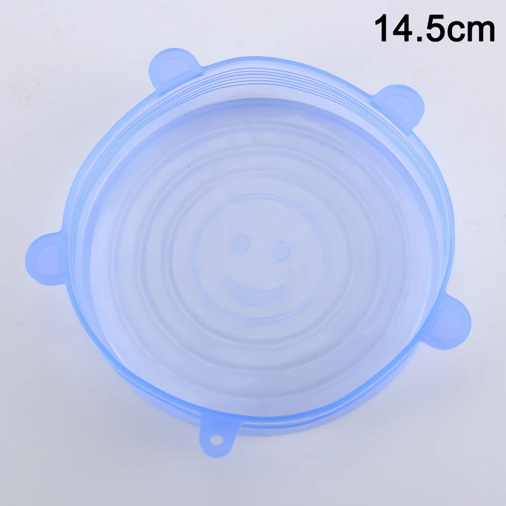 14.5cm New Reusable Silicone Food Cover Bowl Covers Wrap Food Fresh-keeping Extensive Household Kitchen - Цвет: 14.5cm