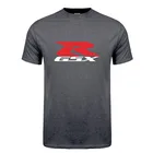 GSXR футболка 600 1000 GSX R мотоциклетная летняя хлопковая футболка с коротким рукавом и круглым вырезом, мужские футболки, топы