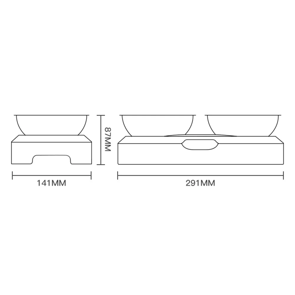 

Double Dog Bowl Stainless Steel Non-slip Food Water Feeder Drinking Dish Adjustable Tilted Bowls Pet Products for Dog Cat Puppy