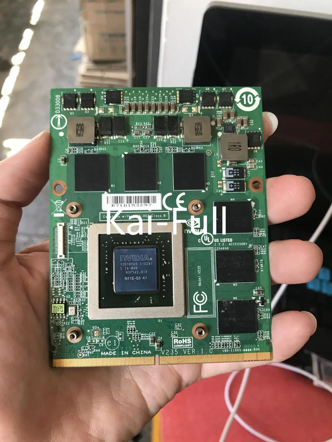 GTX 460M GTX460M CN-0479NV N11E-GS-A1 DDR5 1,5 ГБ VGA Видеокарта GTX 260M GTX285M для dell M15X M17X M18X