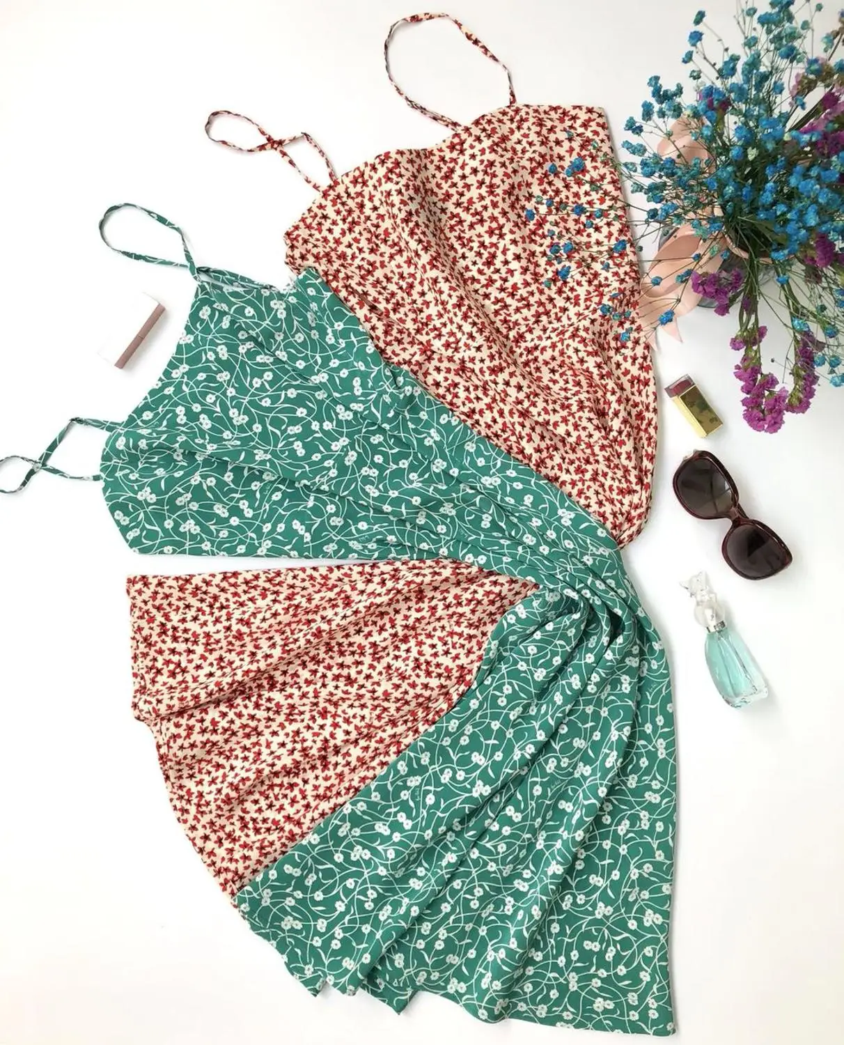 Robe green Amelia Ядовитый плющ цветочный принт без рукавов Спагетти ремень женское длинное приталенное миди платье