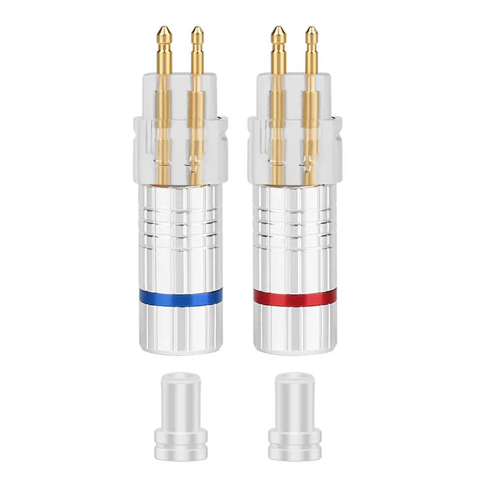 2 шт наушников кабель штепсельный разъем для Sennheiser HD650 HD600 HD580 HD25 - Цвет: Серебристый
