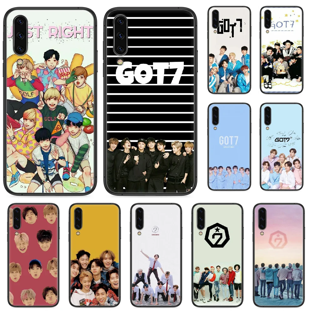 Эстетическое kpop got7 чехол для телефона Samsung Galaxy A 5 10 20 3 30 40 50 51 7 70 71 E S 4G 16 17 18 черный
