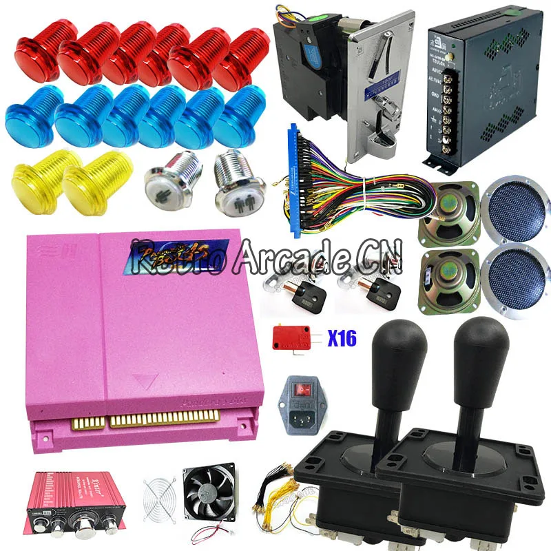 

Набор для аркадных игр Pandora Box 4S 815 в 1 Jamma, мульти-игра, жгут монет, селектор, джойстик, запасные части для DIY аркадных игр