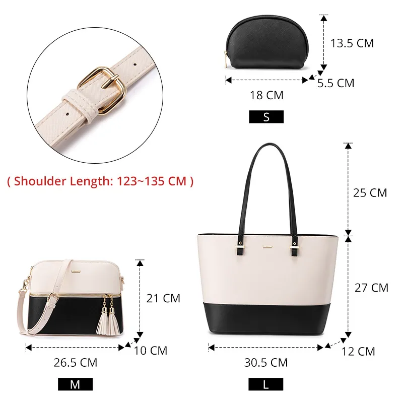 Realer Набор сумок женская сумка сумки на плечо через мессенджеры для девочек