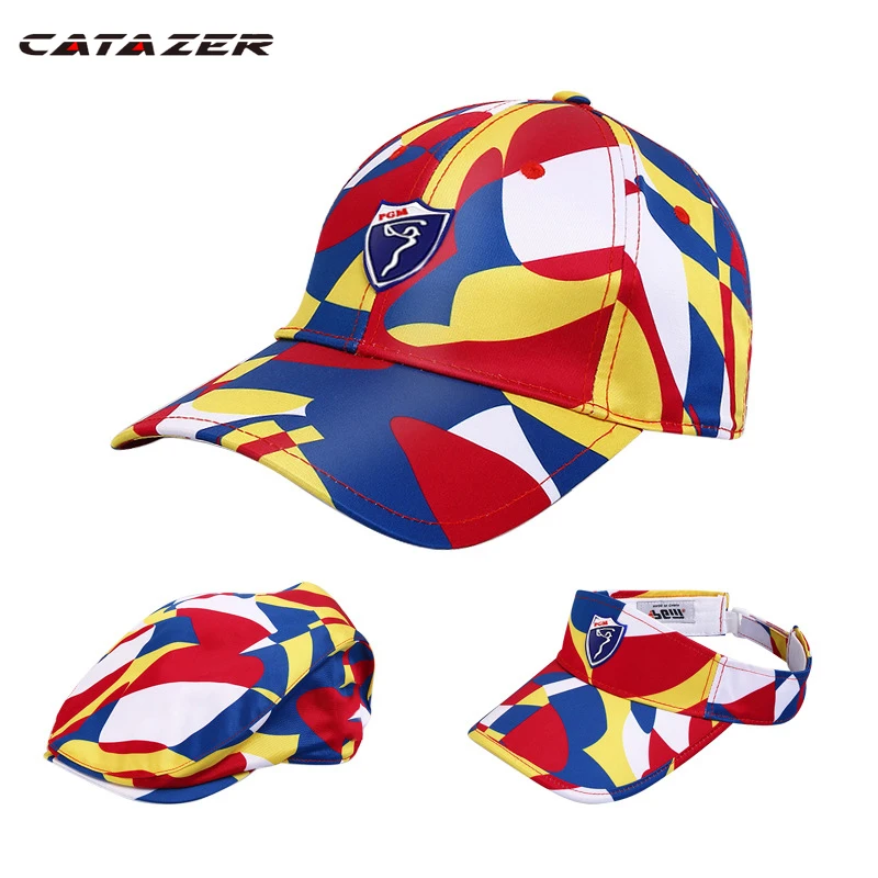 

Catazer Casual Travel Running Sungreen Cap Outdoor Anti-UV Adjustable Breathable Snapback Women Hat Baseball Peaked Cap Folding