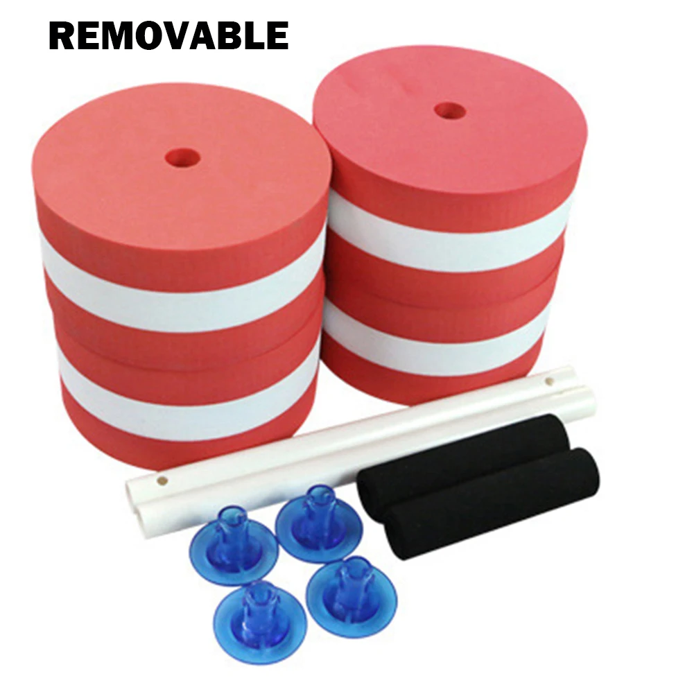 Самодельная плавающая гантеля из вспененного этилвинилацетата для бассейна