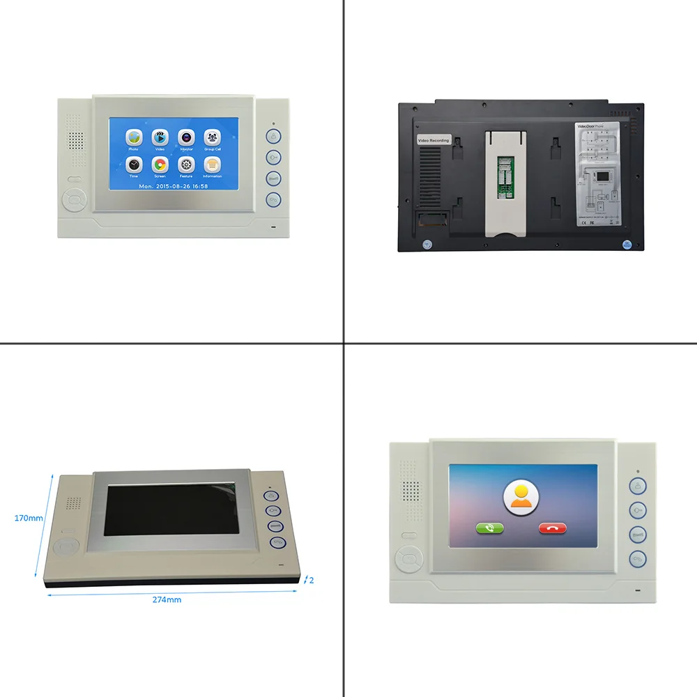7-дюймовый сенсорный экран цветной дисплей TFT-LCD система контроля доступа к умному