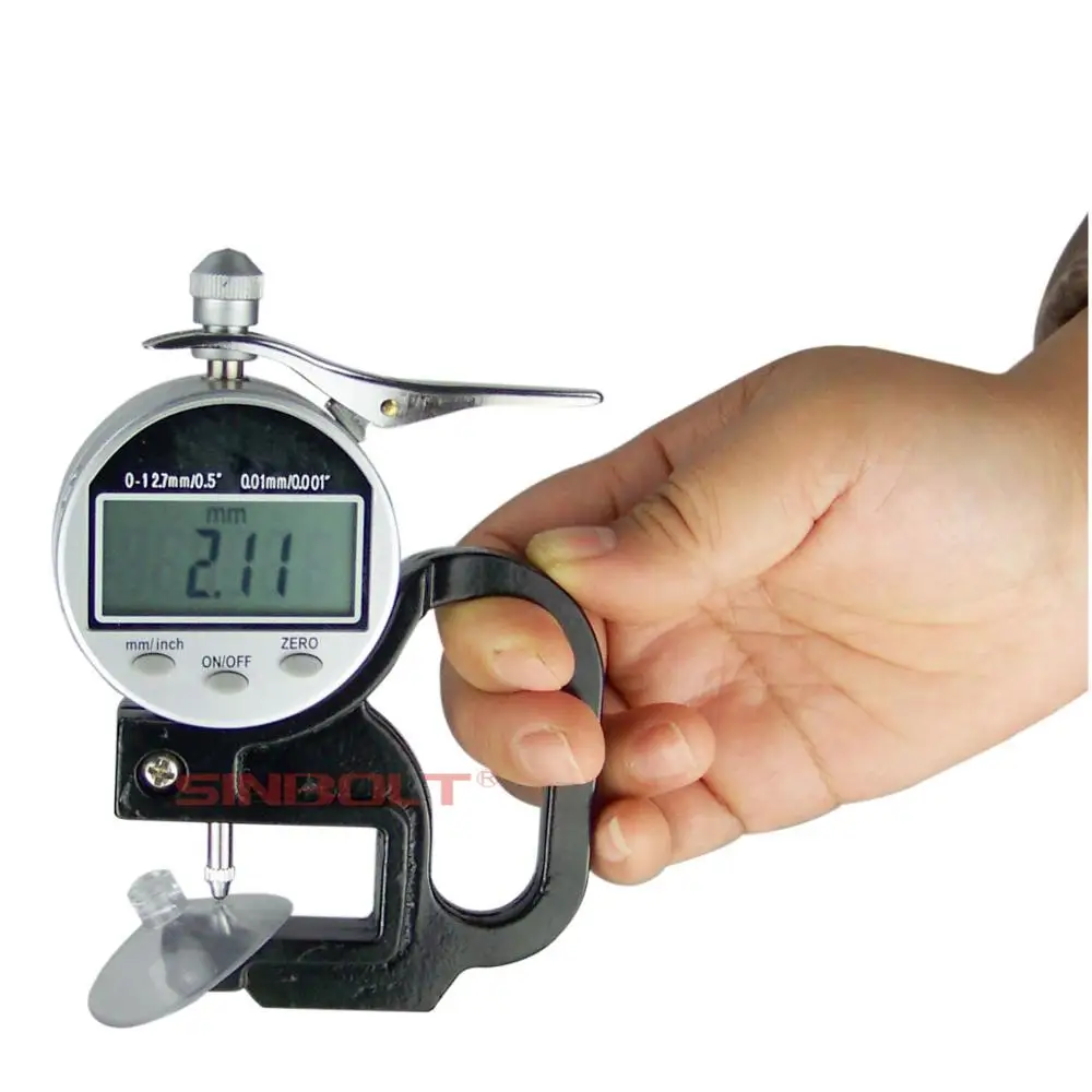 Толщиномер с круглой головкой/Толщиномер цифровым дисплеем/Электронный
