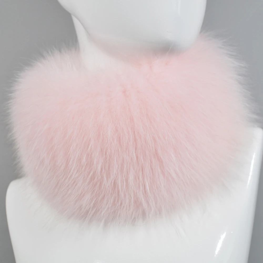 Зимний брендовый женский шарф из натурального Лисьего меха теплый вязаный