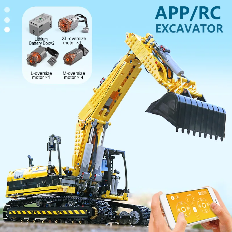 Высокотехнологичный моторизованный экскаватор Mold KING 13112 грузовик звеньевой