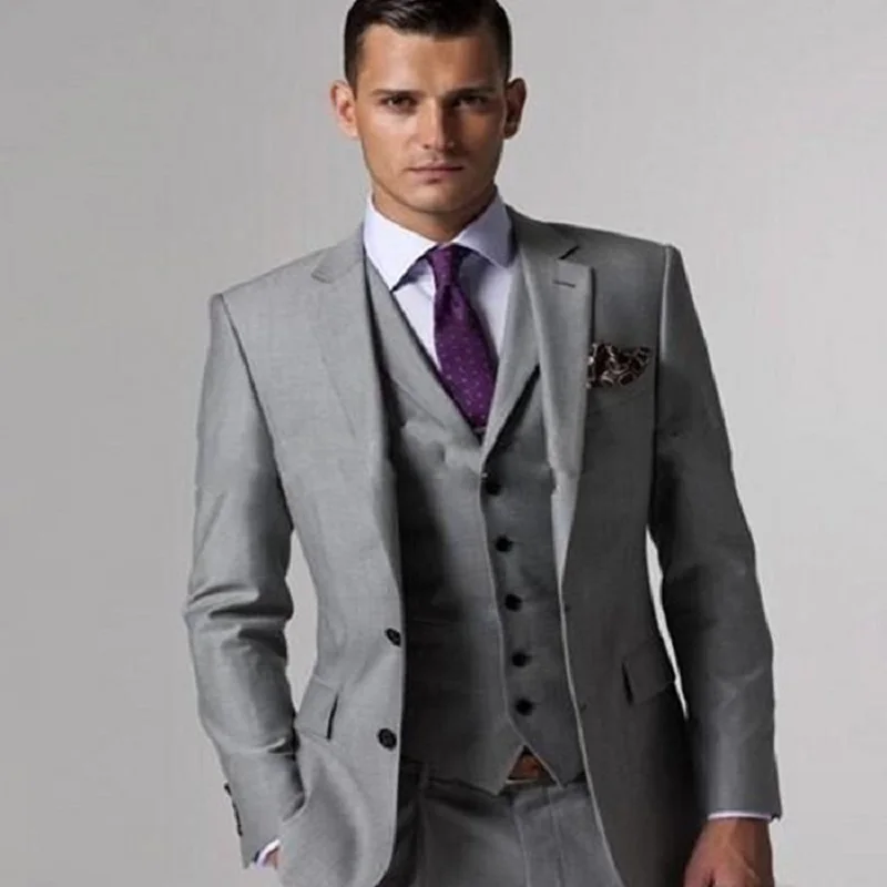 

MyLoddy Slim Fit Men Tuxedo Wedding Shawl Lapel 3 Pieces Of Suit Jacket Party Prom Custom Made Suit(Jacket + Pants + Vest)