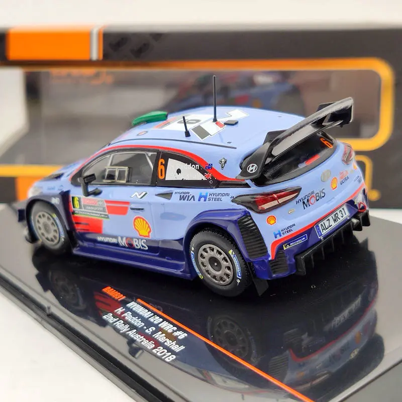 IXO 1/43 для H ~ DAI I20 WRC #6 H.PADDON S.MARSHALL 2ND RALLY AUSTRALIA 2018 RAM691 Коллекционная модель автомобиля