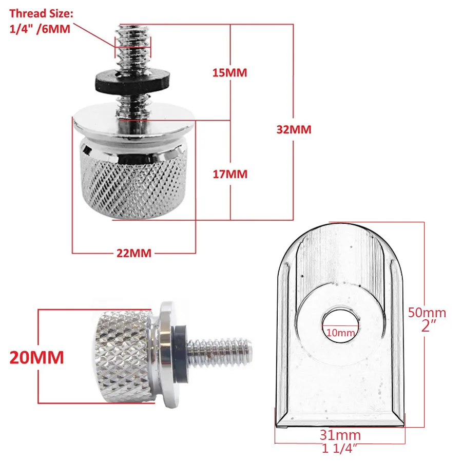 Хромированный чехол для заднего крыла пассажирского сиденья болт вкладыш