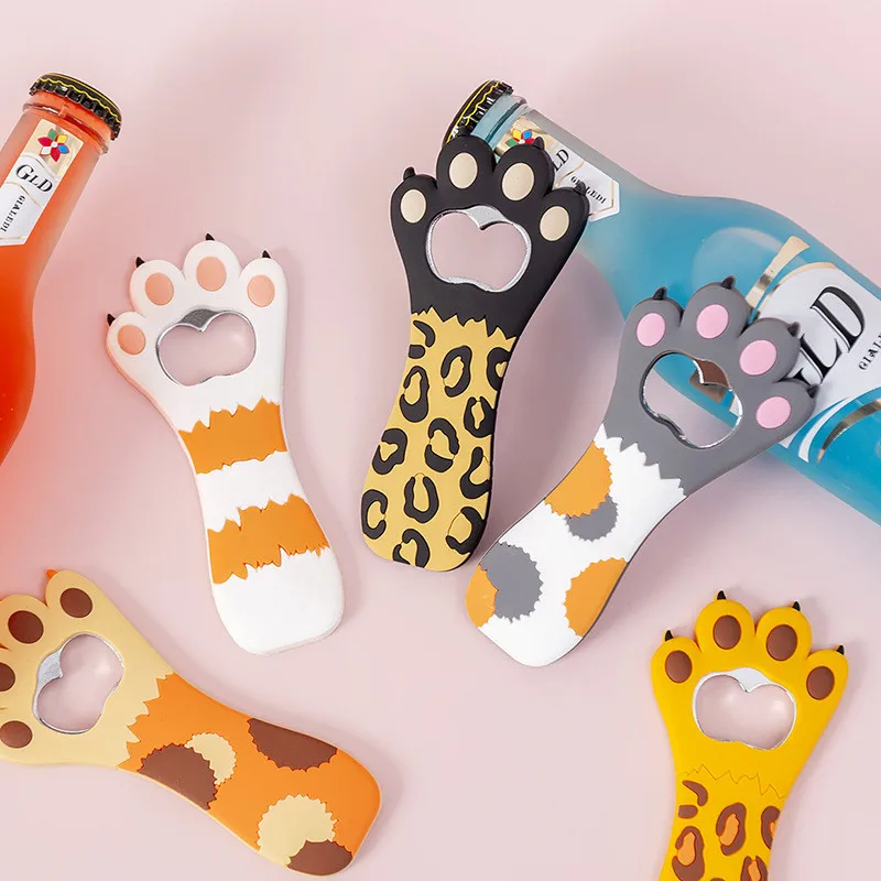 

Cartoon Cute Animal Paw Wine Bottle Opener Beer Bottle Opener Cat Magnet Refrigerator Sticker Dog Fridge Magnet Beer Opener