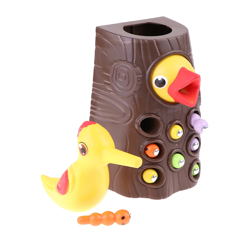 1x игрушка для семьи дощечка магнитный поймать червя кормление животных игра с