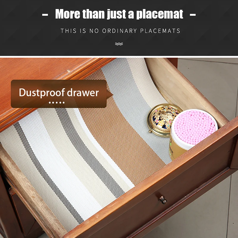 Стильный Противоскользящий декоративный коврик для столовых приборов
