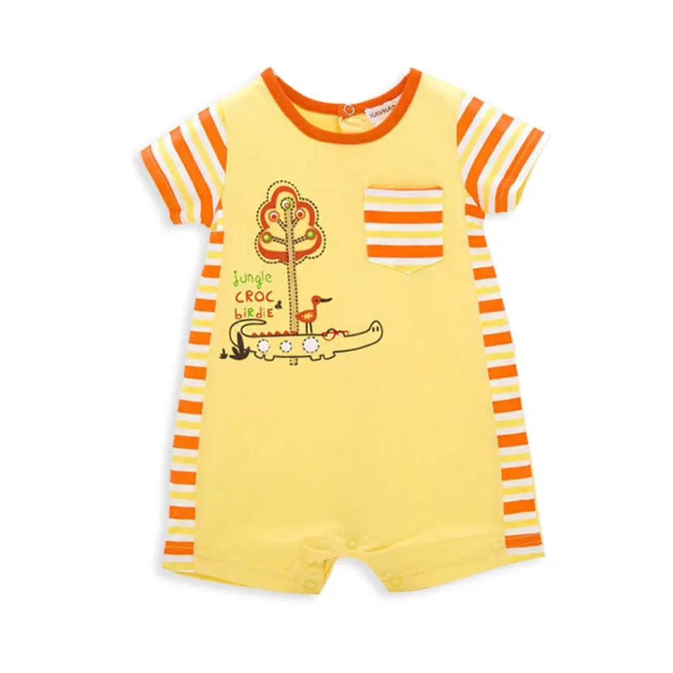 Honeyzone/Детские комбинезоны для новорожденных девочек Одежда с короткими рукавами