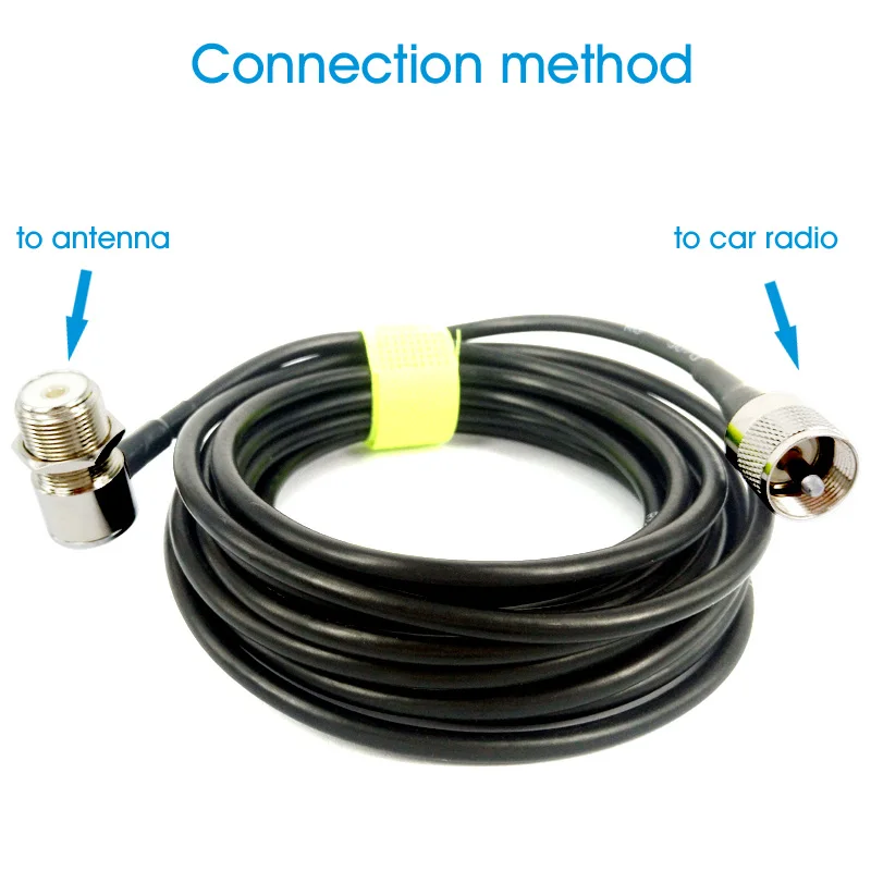 PL259 Antenna Connector Coaxial Extend Cord Cable SO239 5M 16ft For Car Radio Walkie Talkie MP320 MP9000 KT-8900 KT-8900R
