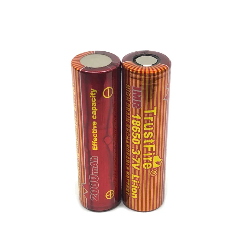 TrustFire IMR 18650 2000 мАч 3 7 В литий-ионный аккумулятор литиевые аккумуляторы для