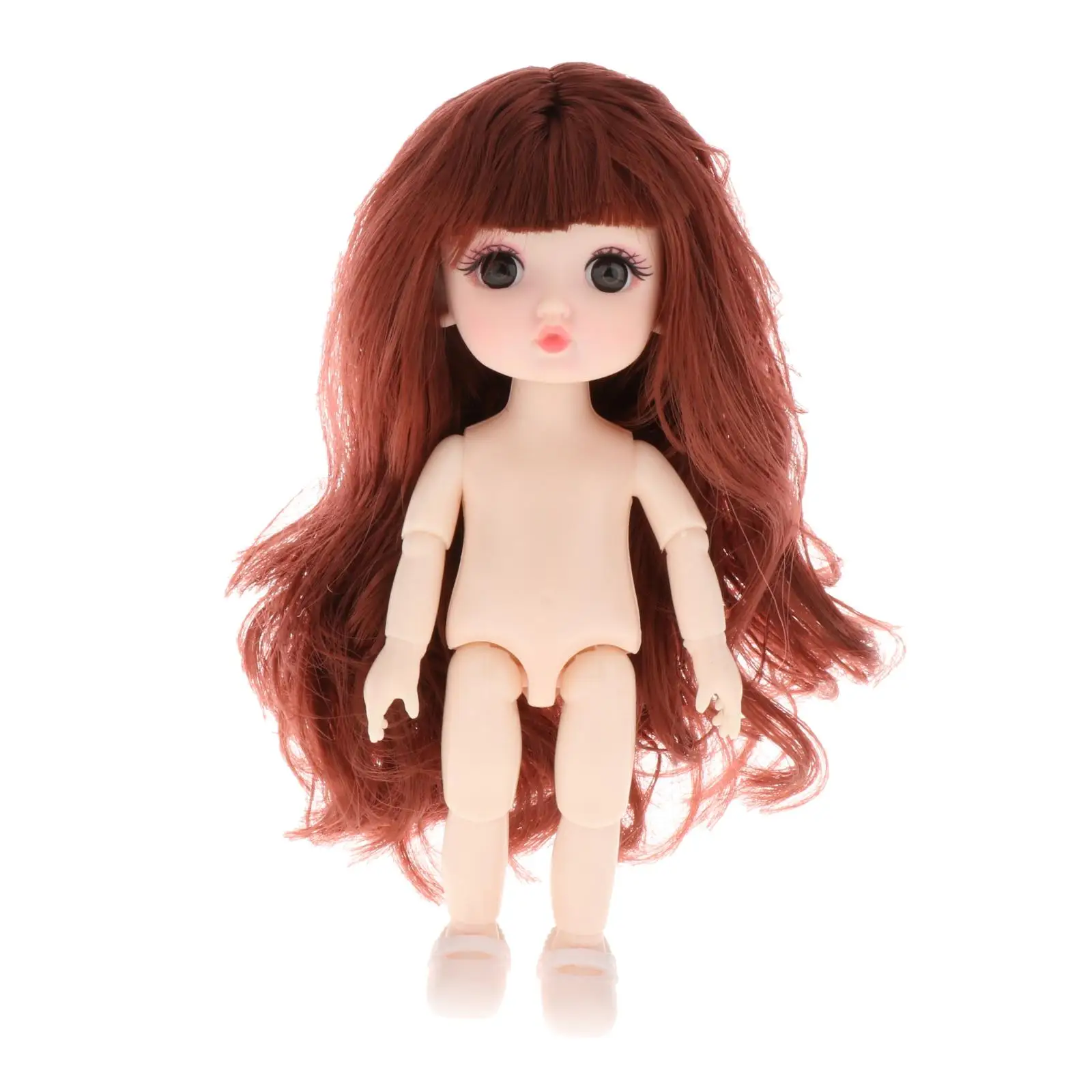 Симпатичные Мини-куклы 1/12 BJD с голой девушкой тело 3D глаза игрушка для девочек