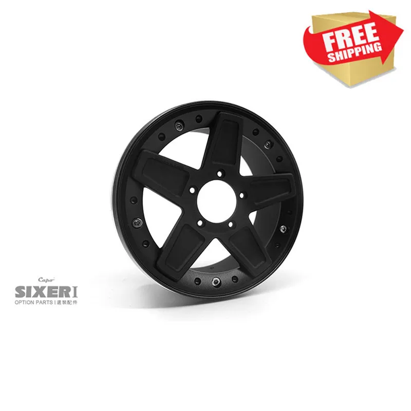 

RC Car Capo SIXER 1:6 Samurai Jimny 2.8 inch Ice silver star cnc Wheel hub option parts
