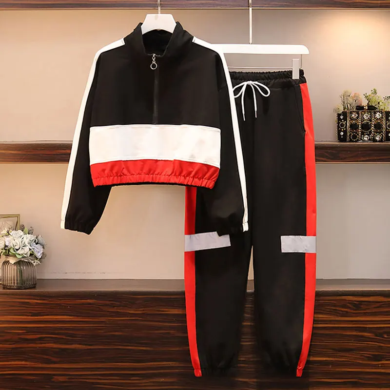 Новинка 2020 повседневный спортивный костюм для женщин комплект из двух предметов