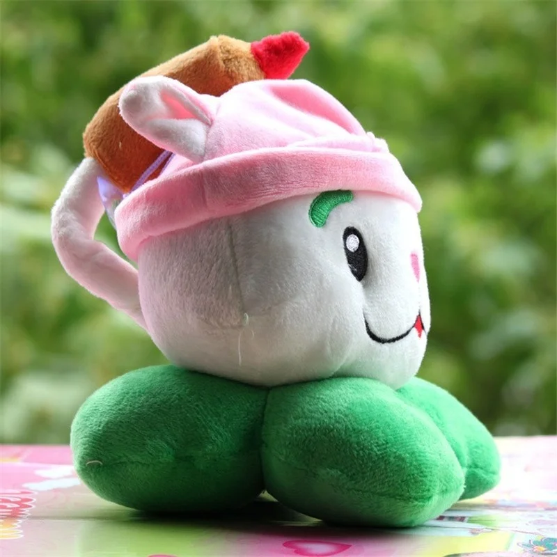 

15CM (Cattail cat's tail) Plants vs zombies doll plush toy Doll Top games Baby Toy for Children Gifts toys