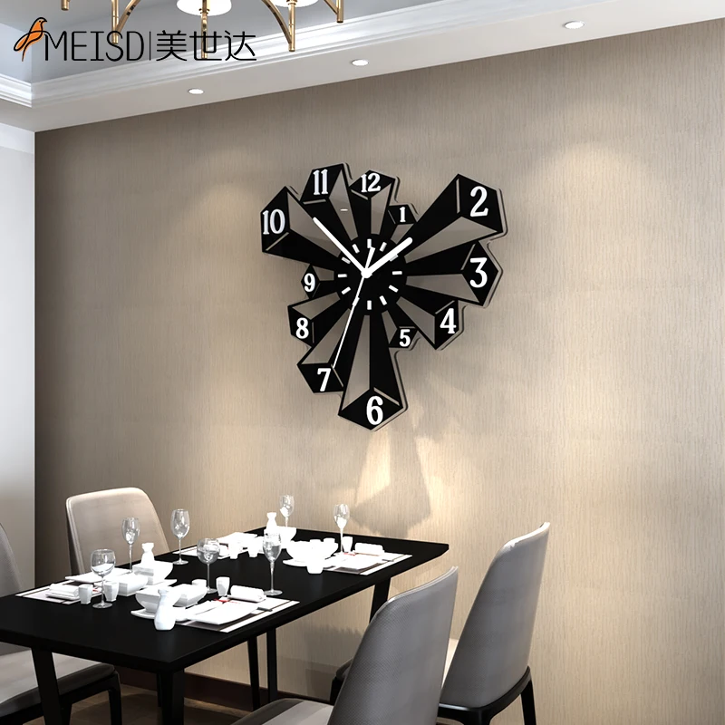 Большие часы настенные MEISD современного дизайна Креативные кухонные кварцевые