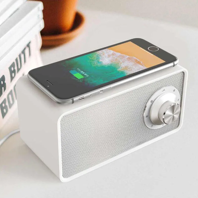 Xiaomi Mijia Qualitell Беспроводное зарядное устройство белый шум динамик Bluetooth BLT5.0 EPP протокол 10 Вт Быстрая зарядка помогает сна