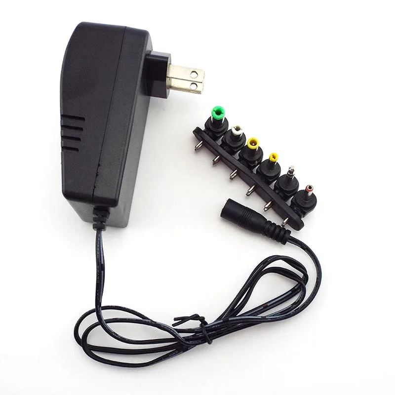 AC DC 3v 4 5 v 5v 6v 7 9v 12V Мощность Зарядное устройство питания адаптер штекер 2.5A