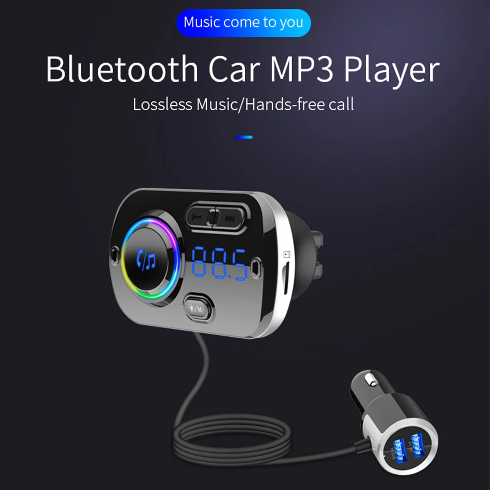 FM передатчик Bluetooth совместимый автомобильный модулятор для автомобиля Громкая