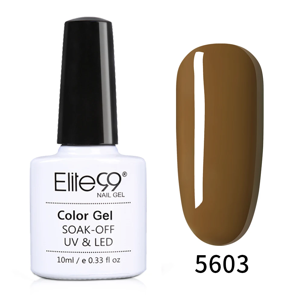 NYG5603 Elite99 10ml Avocado Gel Nail Polish Vernis Semi Permanant UV Nail Gel Primer Soak Off Nail Art Gel Varnish Gelpolish Manicure - Цвет: NYG5603