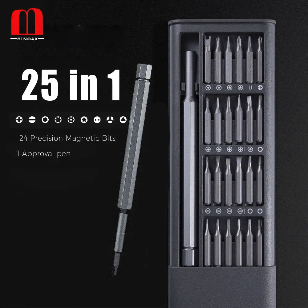 BINOAX Mini Precision Screwdriver Set 24 Magnetic Bits Repair Tool Kit for iPhone Macbook iPad Glasses | Инструменты